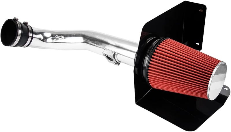 AUTOSITY Cold Air Intake System Kits + Filter Aluminum Compatible with 2009-2014 Yukon Silverado 1500 Sierra 1500 4.8L/5.3L/6.2L V8, 2009-2013 Escalade/Avalanche V8 (Red) - Image 1